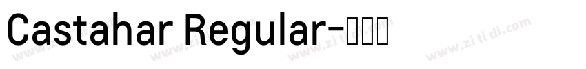 Castahar Regular字体转换
